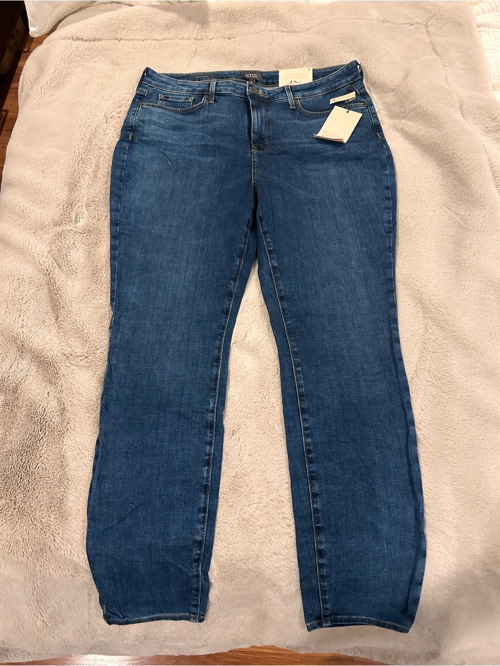 NYDJ Ami Skinny Women's Medium Blue Straight-Leg Jeans